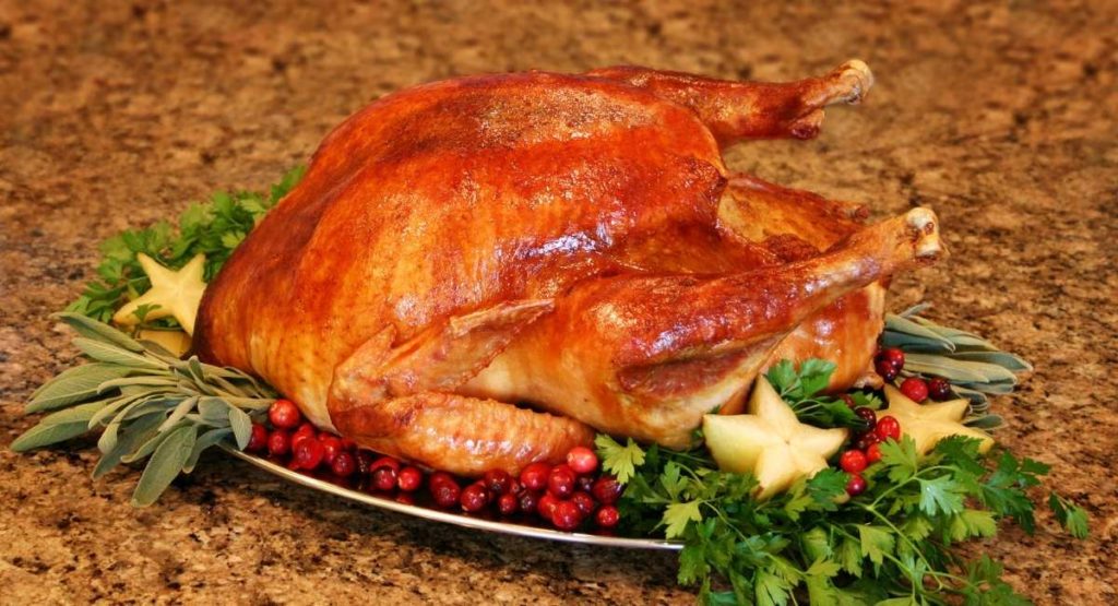 Perfect Herb-Roasted Turkey with No Sugar Added Cranberry Sauce Recipe
