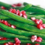 Holiday Green Beans w/ Pomegranate and Almonds