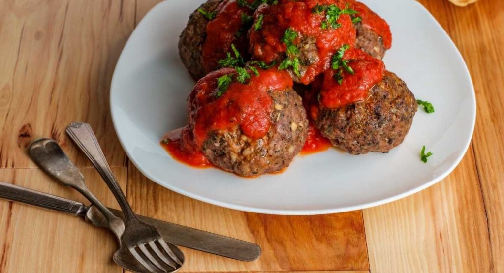 Easy Vegan Meatballs in Marinara Sauce