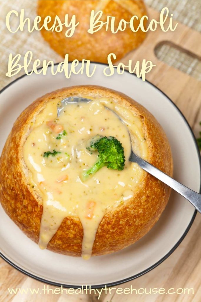 Cheesy Broccoli Blender Soup Recipe