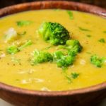 Cheesy Broccoli Blender Soup Recipe