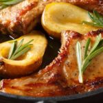 Pork Chop with Pears and Red Onions